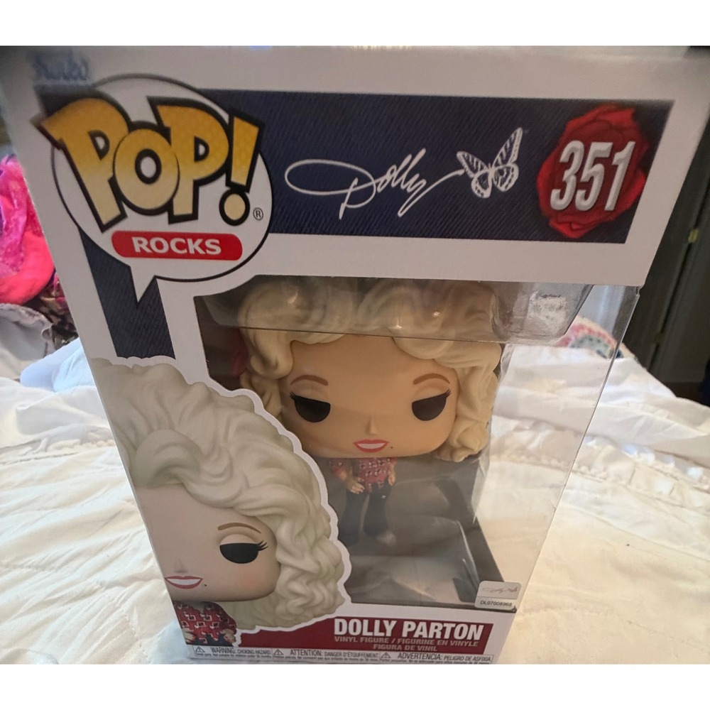 Funko Pop Rocks Dolly Parton 351 Vinyl Figure Country Music Legend New